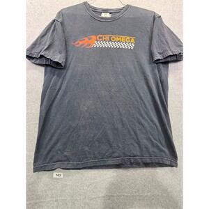 Comfort Colors Chi Omega Sorority Bid Day 2020 Racing Graphic TShirt Mens L Grey